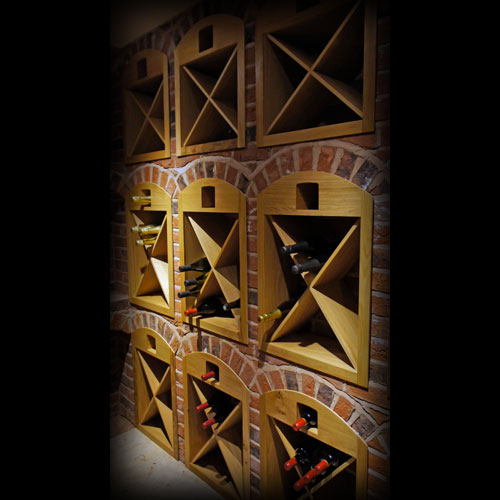 Oak Wine Racks for storage and display